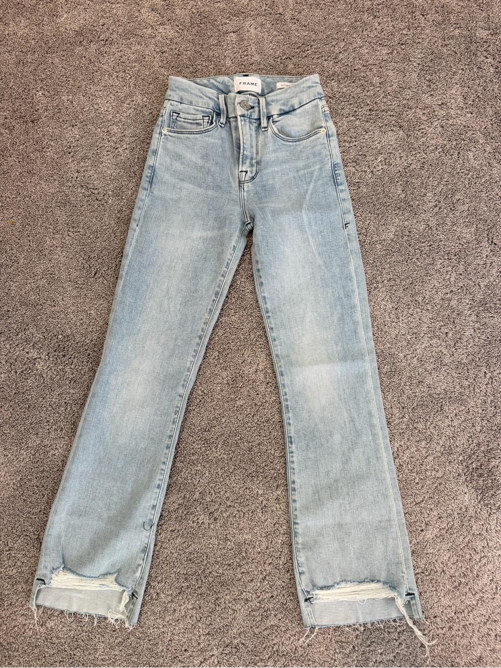 NWT Frame Denim Light Wash Mid-Rose Boot Cut Jeans